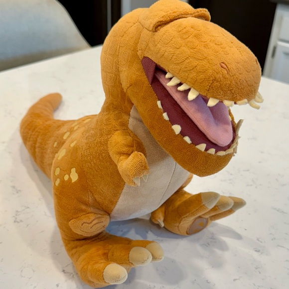 Disney Plush Dinosaur Toy - Orange and Cream - Picture 1 of 7
